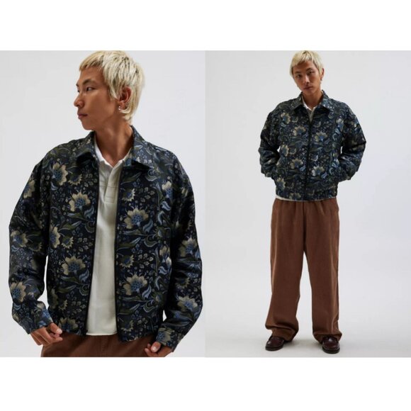 Urban Outfitters UO Classic Patterned Harrington Jacket  Fall - Picture 1 of 13